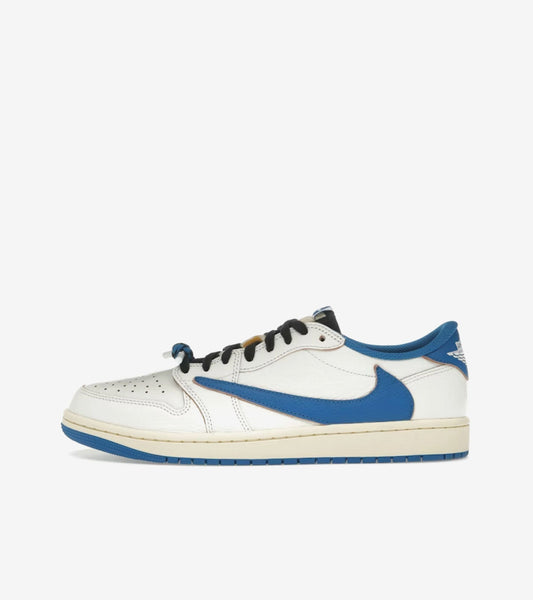 Jordan 1 Retro Low OG SP Fragment x Travis Scott Sail Military Blue